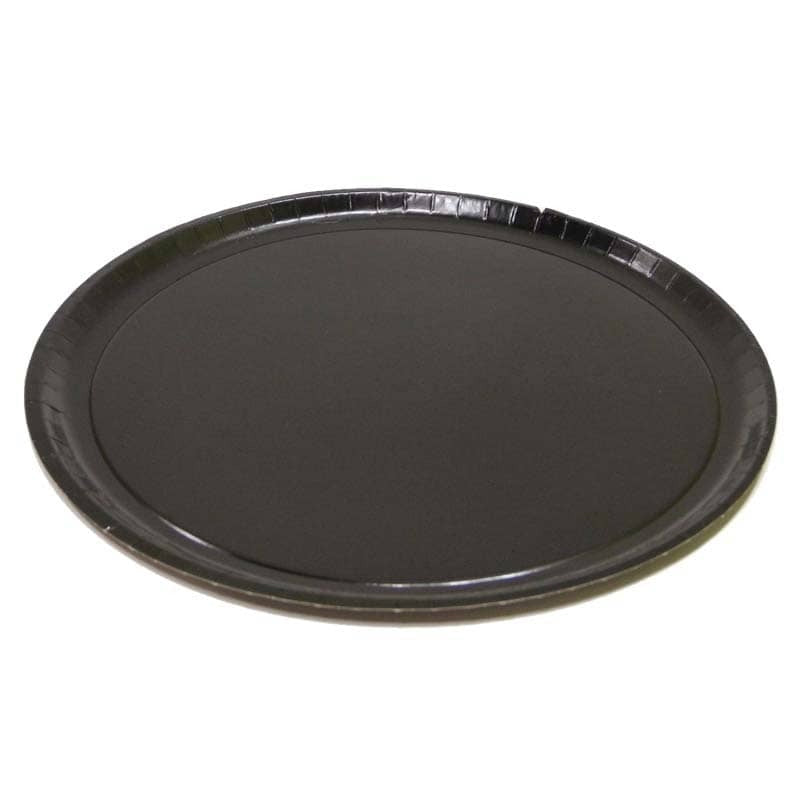 Solut Paper Pizza Tray, Black, 10/Pack - 15"
