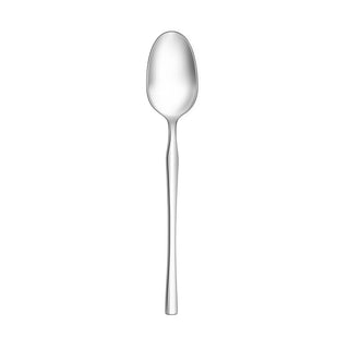 Reserve by Libbey 814 Euro Sleek Stainless Steel Serving Spoon, Silver - 8 5/8"