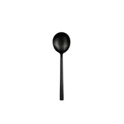 Libbey Elexa Satin Stainless Steel Teaspoon, 6 1/8" Long - Black