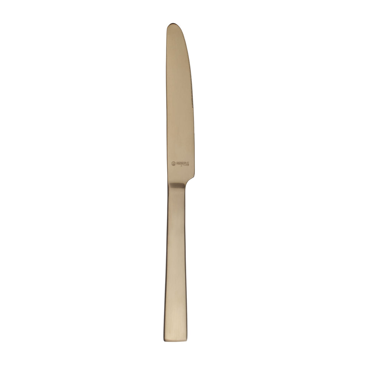 Reserve by Libbey 902 5921 Santorini Stainless Steel Dinner Knife, 9 1/2" Long, Gold - Default Title
