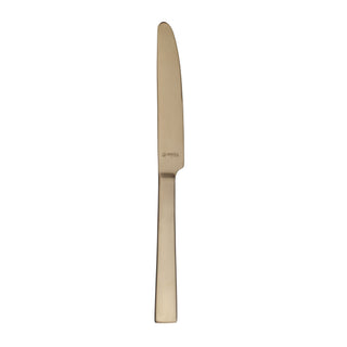 Reserve by Libbey 902 5921 Santorini Stainless Steel Dinner Knife, 9 1/2" Long, Gold - Default Title