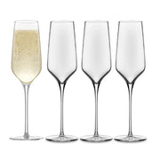 Reserve by Libbey 9332 Glass Prism Champagne Flute, 8.25 oz., Clear - Default Title