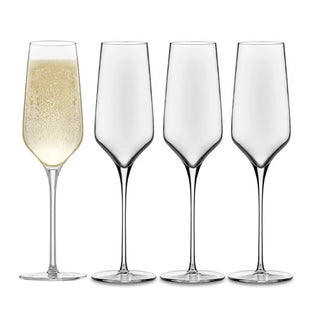 Reserve by Libbey 9332 Glass Prism Champagne Flute, 8.25 oz., Clear - Default Title