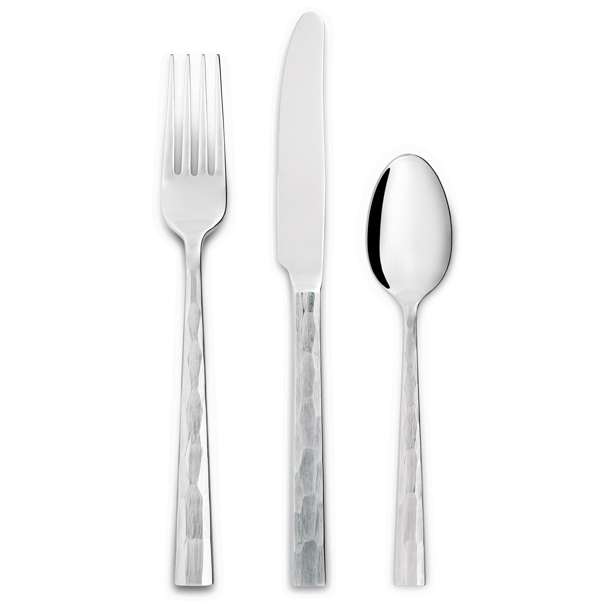 Reserve by Libbey 954 Silver Forest Stainless Steel Teaspoon - 8 1/8" Dinner Fork Sample