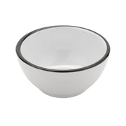 G.E.T. Enterprises B-140-W/BK GET Settlement Bistro White Melamine Bowl, 14 oz. - 1/Sample