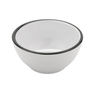 G.E.T. Enterprises B-140-W/BK GET Settlement Bistro White Melamine Bowl, 14 oz. - 1/Sample