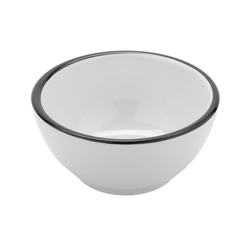 G.E.T. Enterprises B-140-W/BK GET Settlement Bistro White Melamine Bowl, 14 oz. - 1/Sample