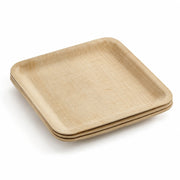 EcoChoice Bamboo Plate, 9" x 9", Beige, 25/Pack