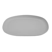 G.E.T. Enterprises CS-1275 GET Riverstone Melamine Plate, 7 1/2" x 12" - Gray
