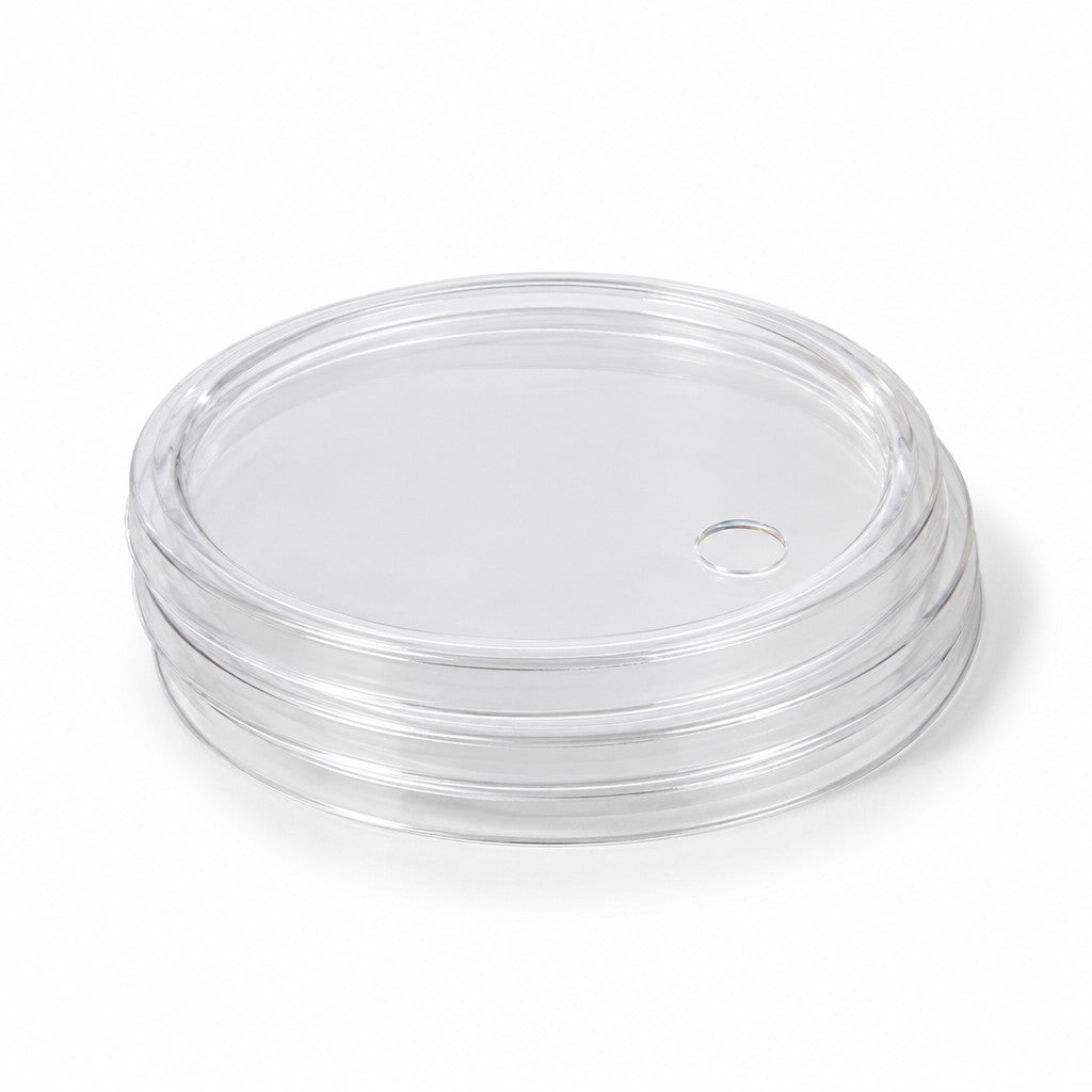 New Roots 9-24 Plastic Cup Lid, 9 - 24 oz., Clear, 40/Pack
