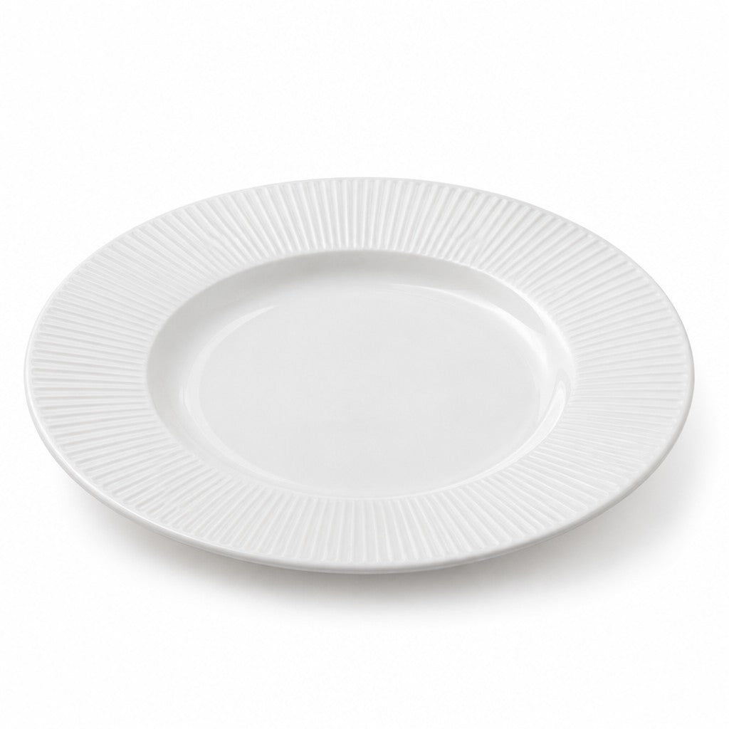 Acopa Liana Porcelain Plate, Bright White