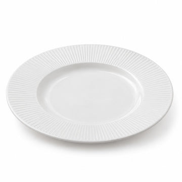 Acopa Liana Porcelain Plate, Bright White