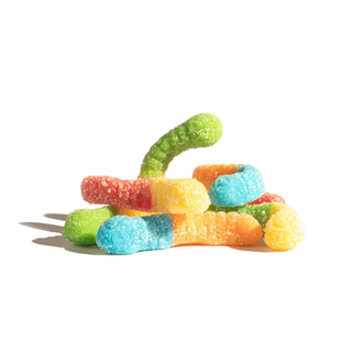 Albanese Gummi Rings - Mini Sour Neon Worms