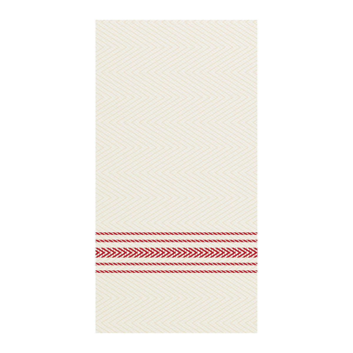 Hoffmaster Tissue Dinner Napkin, 100/Pack - Red White