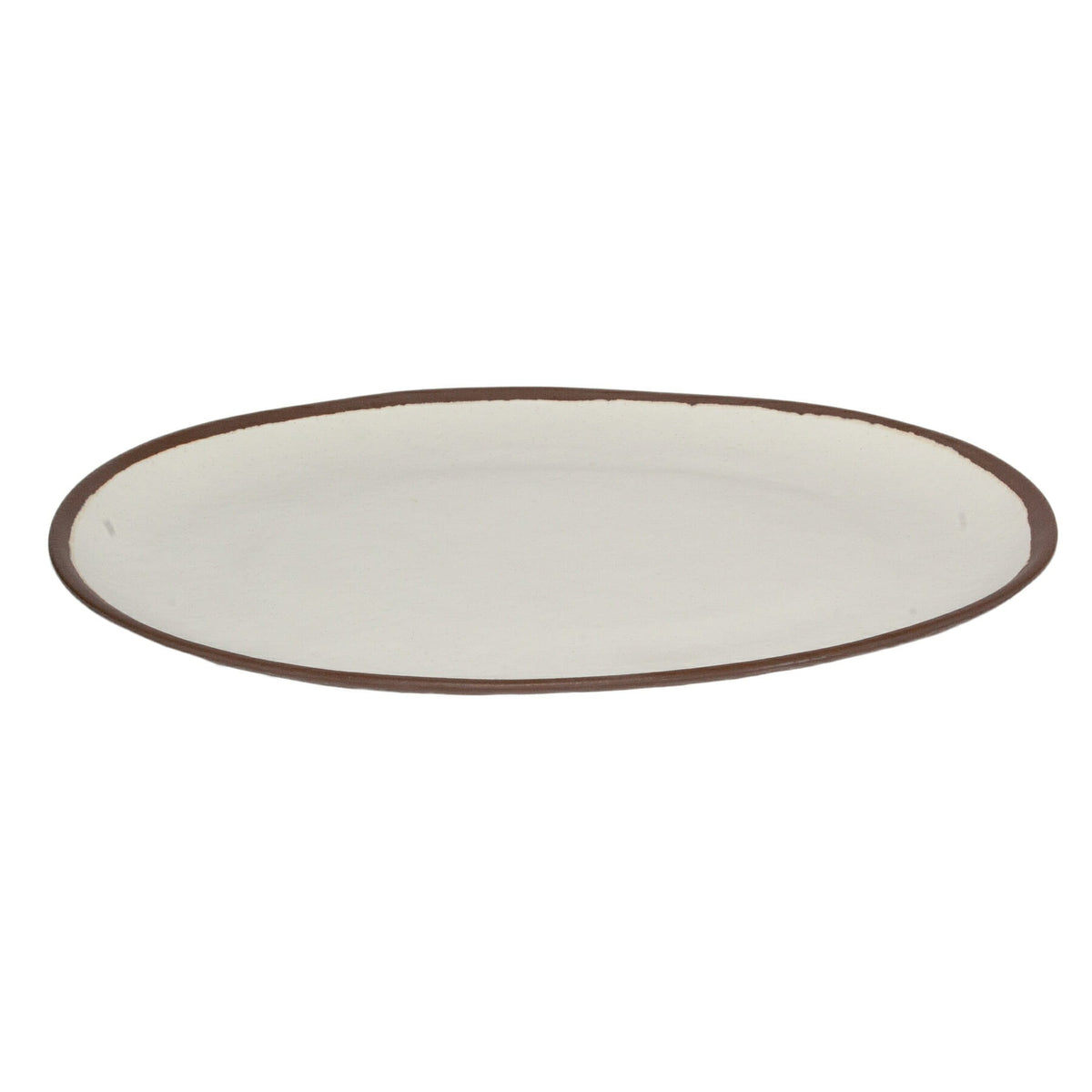 G.E.T. Enterprises P-151 GET Pottery Market Melamine Platter, 11" x 15" - Beige Brown