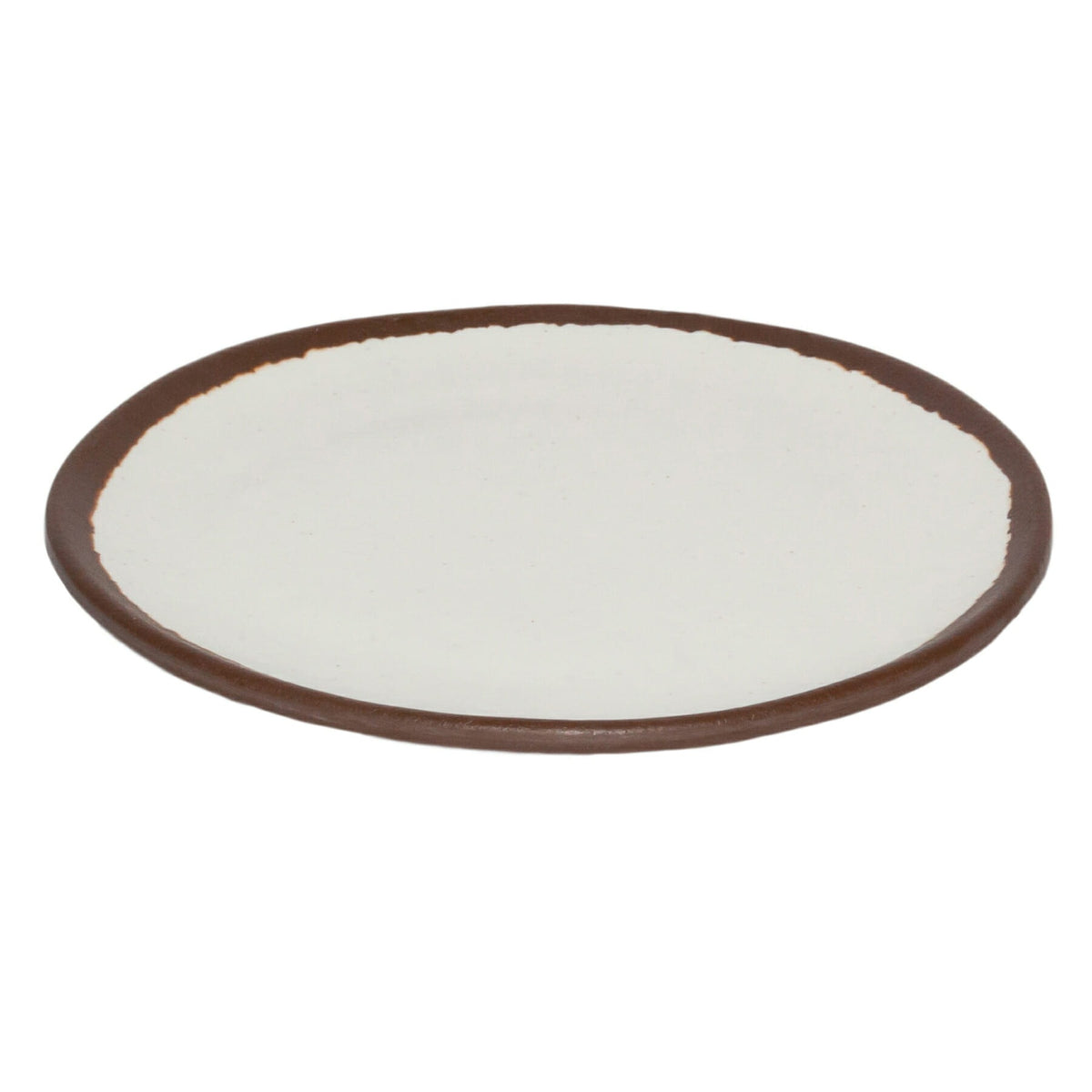 G.E.T. Enterprises P-55 GET Pottery Market Melamine Plate, 5 1/2" Diameter - Beige Brown