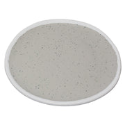 G.E.T. Enterprises P-55 GET Pottery Market Melamine Plate, 5 1/2" Diameter - Gray White