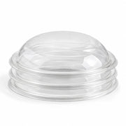 Visions PET Plastic Lid, M, Clear, 25/Pack