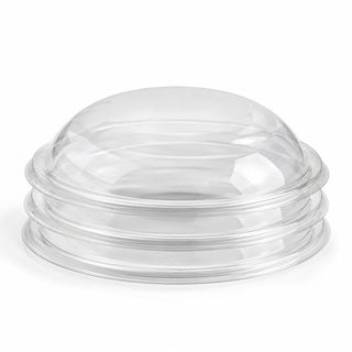 Visions PET Plastic Lid, M, Clear, 25/Pack