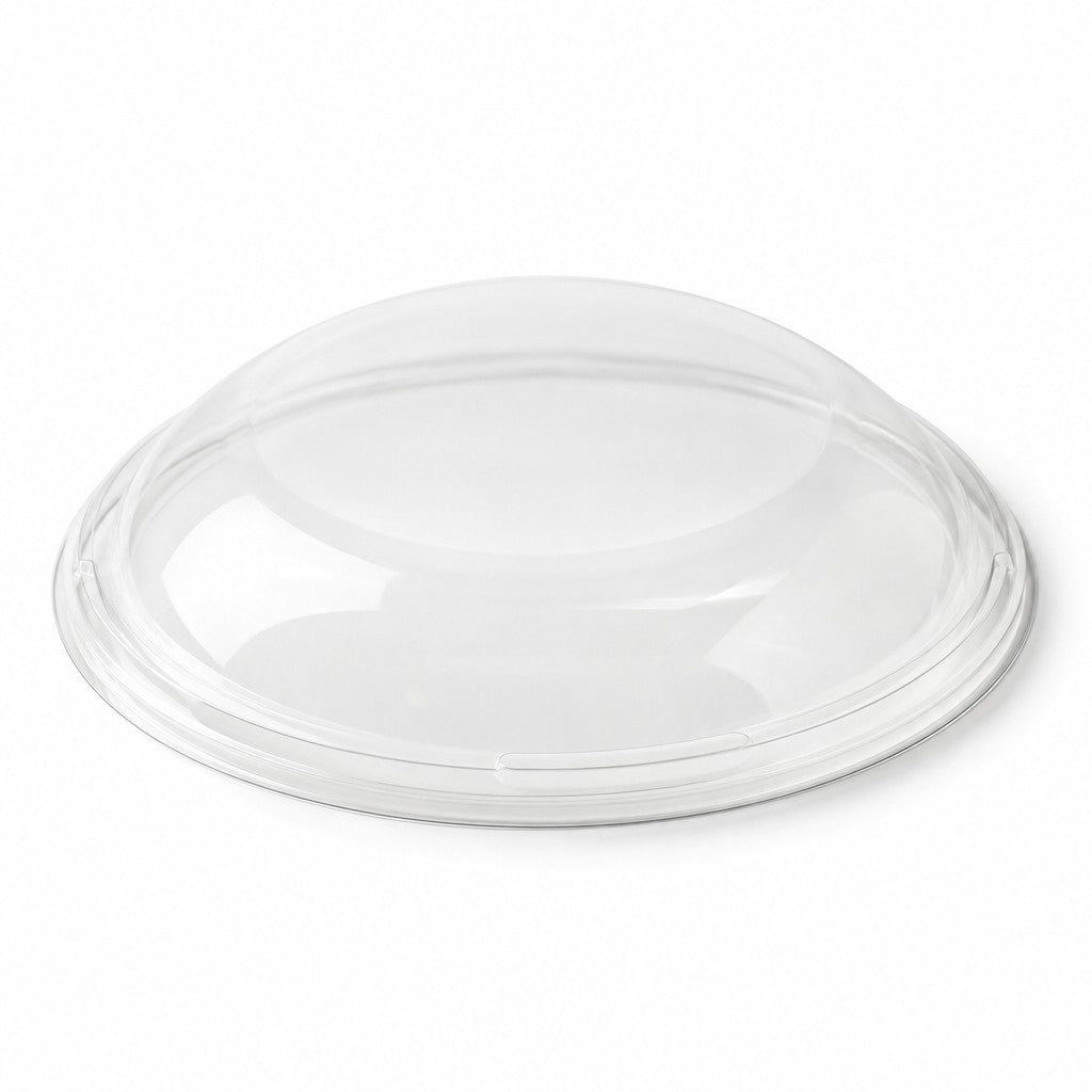 Visions PET Plastic Lid, L, Clear, 5/Pack
