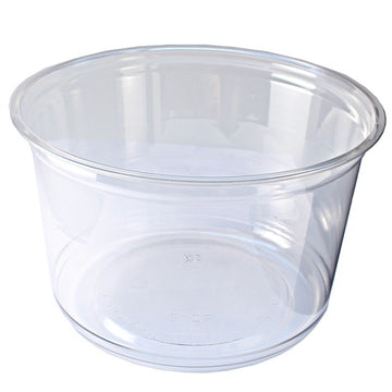 Fabri-Kal PET Plastic Deli Container, Clear, 50/Pack - 16 oz.