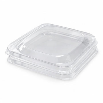 Visions PET Plastic Lid, M, Clear, 50/Pack