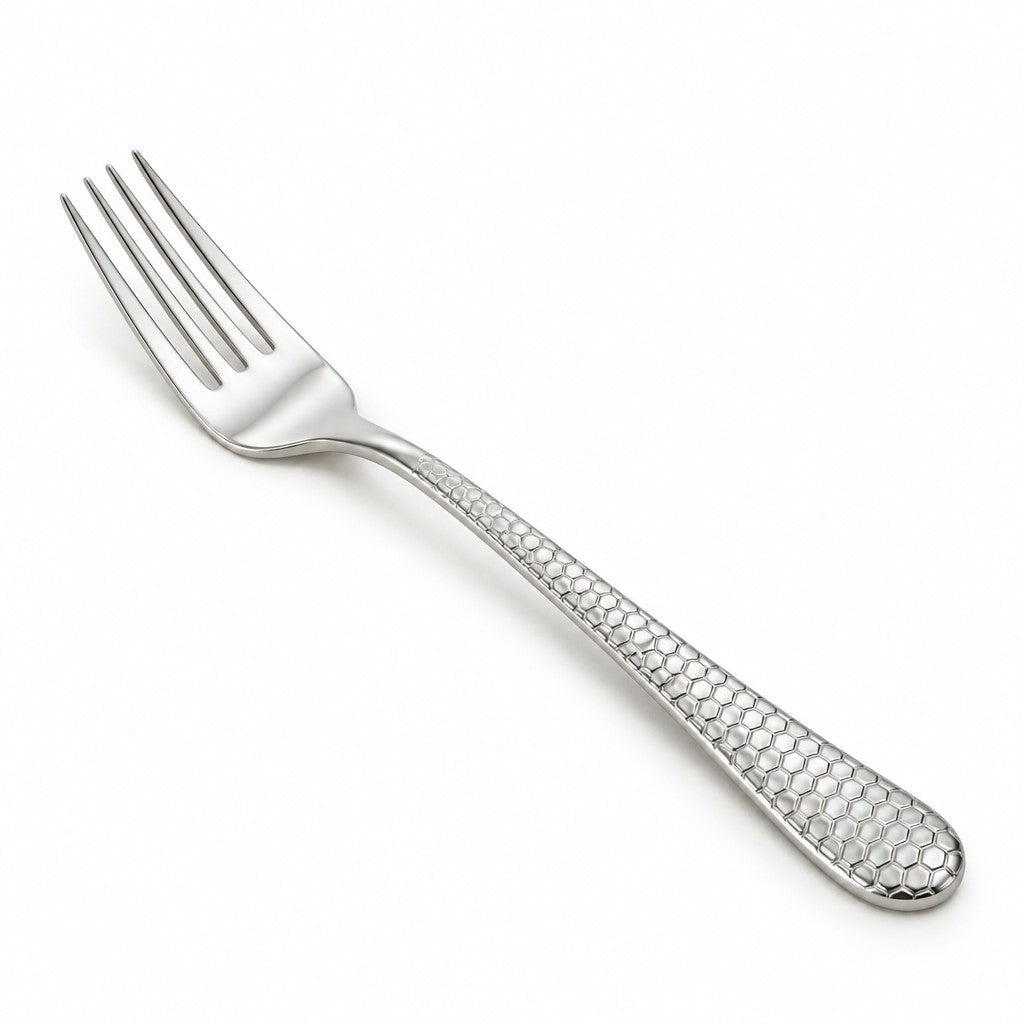 Visions Plastic Fork, 7 1/4" Long, Silver, 50/Pack