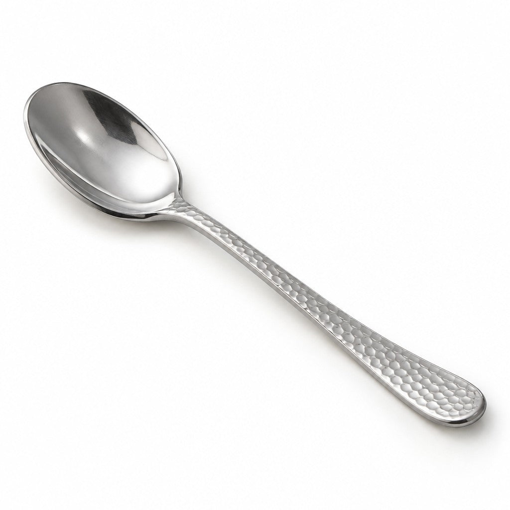 Visions Plastic Spoon, 6 3/4" Long, Silver, 50/Pack