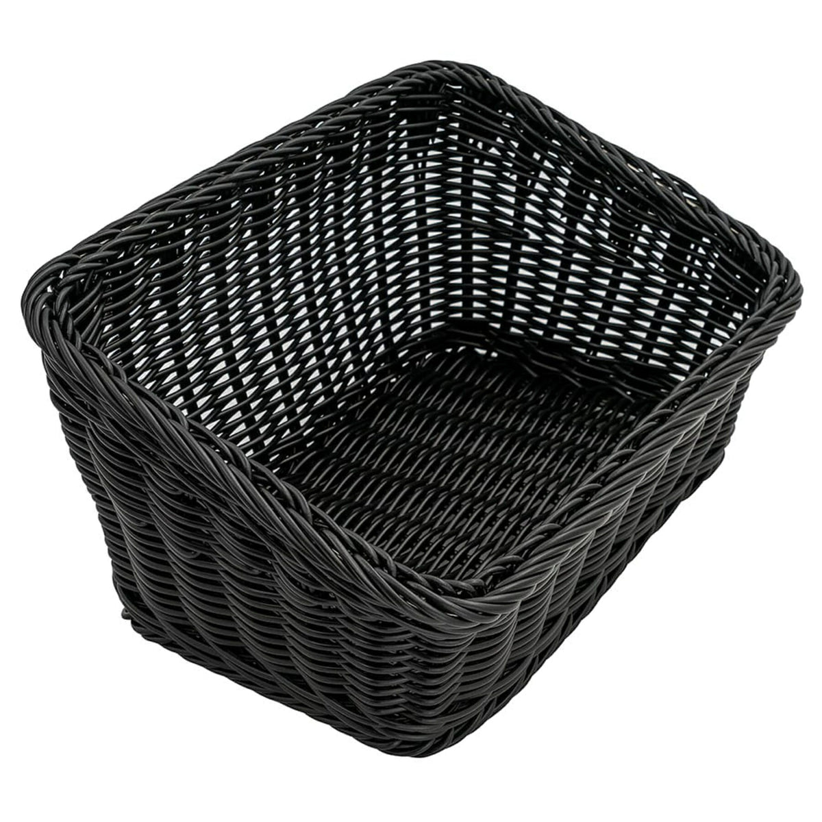 G.E.T. Enterprises WB-1510-BK Poly Cord Basket, 9 1/4" x 13", Black - Default Title