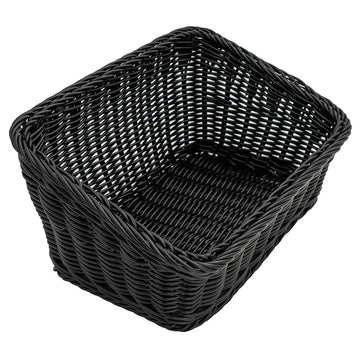 G.E.T. Enterprises WB-1510-BK Poly Cord Basket, 9 1/4" x 13", Black - Default Title
