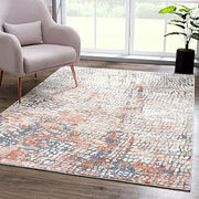 Abani 4' x 6' Contemporary Rugs Multicolor Pebble Area Rug - Modern No-Shed Premium Dining Room Rug