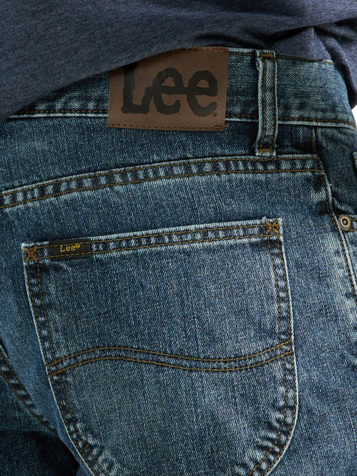 Men's Legendary Relaxed Straight Jean by Lee – 38W x 30L, Cotton, Lieutenant, Model 112339194