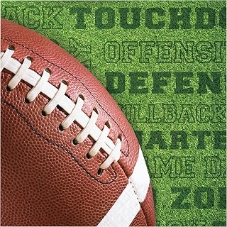 Creative Converting Fall Tailgate Napkins, 6.5", Multi-color