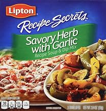 Lipton Recipe Secrets Herb & Garlic Soup & Dip Mix pack of 12, 2.4 oz | For warm soups, dips, recipes and quick meals; Savory Herb with Garlic; pack of 12, 2.4 oz.