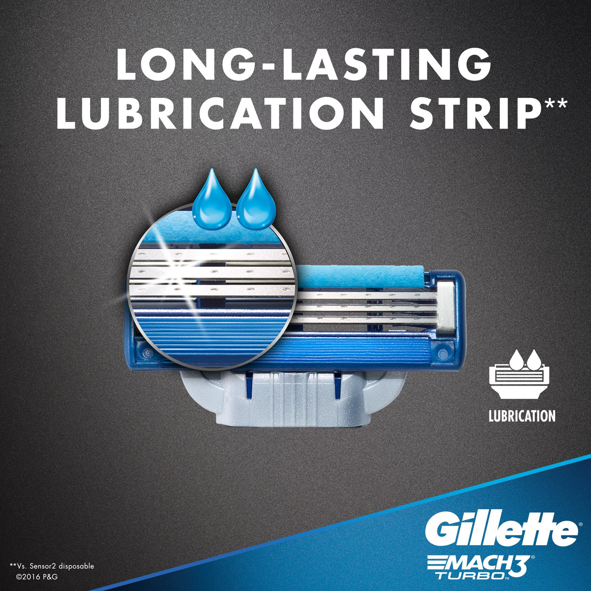 Mach3 Turbo Cartridges by Gillette – 4 Count (Pack of 1), Model 66182