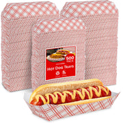 Stock Your Home 500 / 500 Count / Red Serving Trays