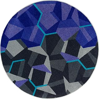Joy Carpets Kid Essentials Stealth Violet 13'2" Round Area Rug
