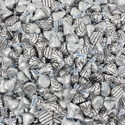 HERSHEY'S Kisses, Hugs and Kisses Milk Chocolate Assortment, Silver Striped Foils, 6 Pounds