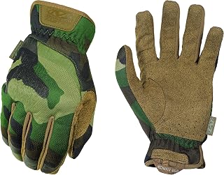 Mechanix Wear FastFit Woodland Camo Tactical Touchscreen Gloves (Large, Camouflage)