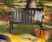 Vineyard 48" Bench by Polywood – 48", Synthetic Wood, Slate Grey, Model GNB48GY