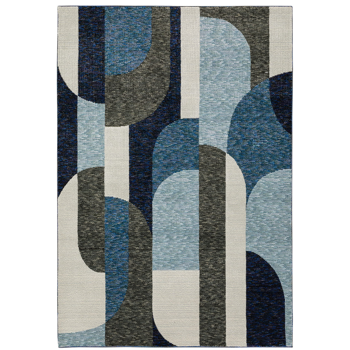 Strada / STR by Oriental Weavers – 5'3" x 7'3", Nylon, Blue/ Grey, Model SSTR03160230ST