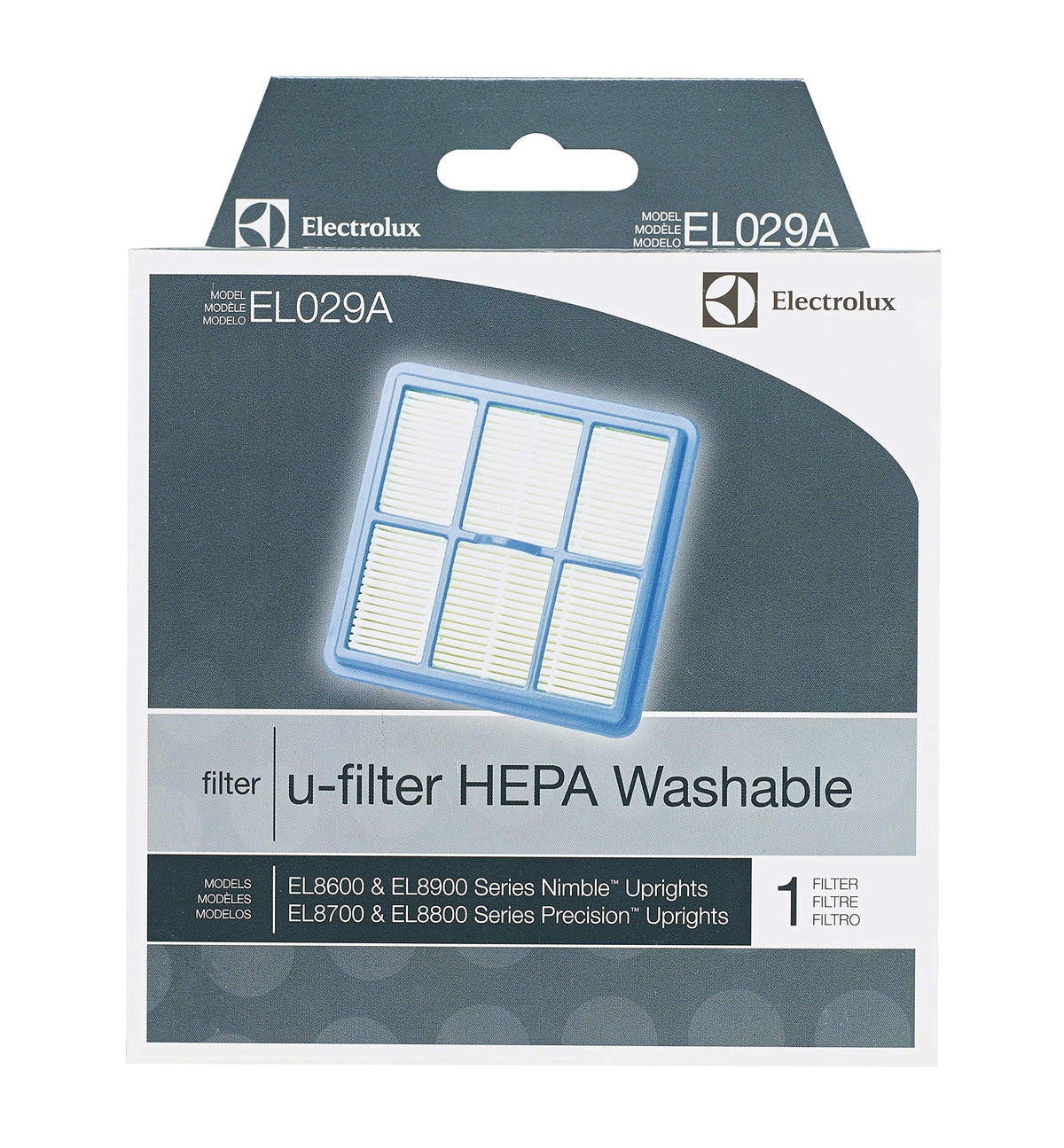 HOMECARE Products Electro Vacuum Filter by Electrolux – Plastic, White, Model EL029