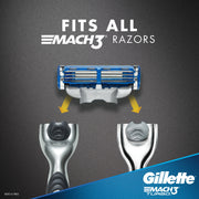 Mach3 Turbo Cartridges by Gillette – 4 Count (Pack of 1), Model 66182