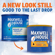Medium Roast Wake Up Roast Ground Coffee by MAXWELL HOUSE – 30.65 Ounce (Pack of 1), brown, Model 10043000051334