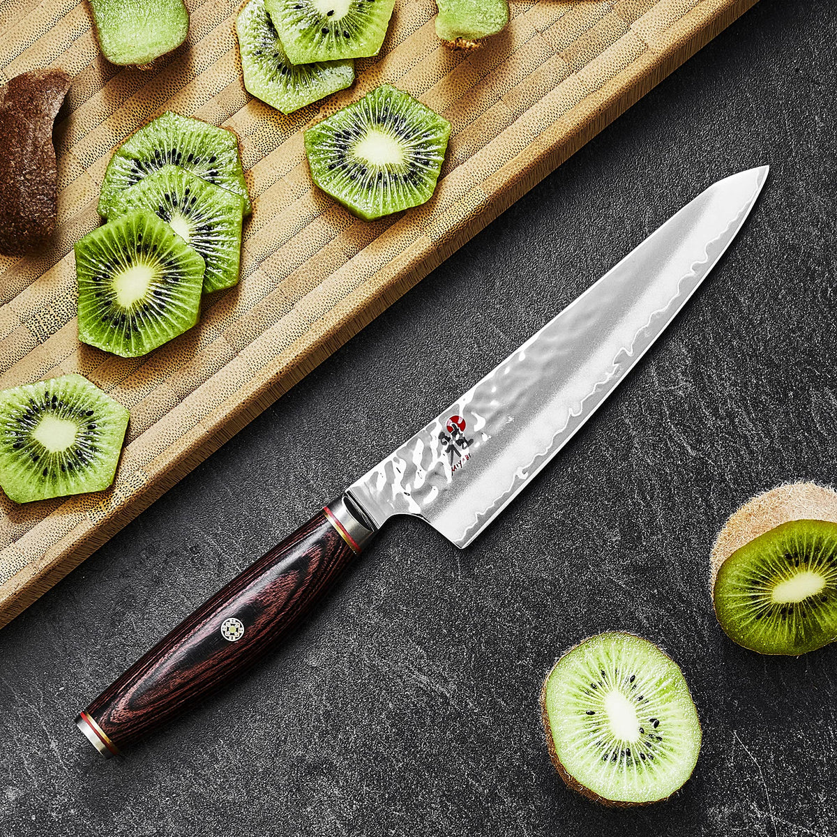 Prep Knife by MIYABI – 5.5", SG2 Tsuchime Steel, Stainless Steel, Model 34075-143