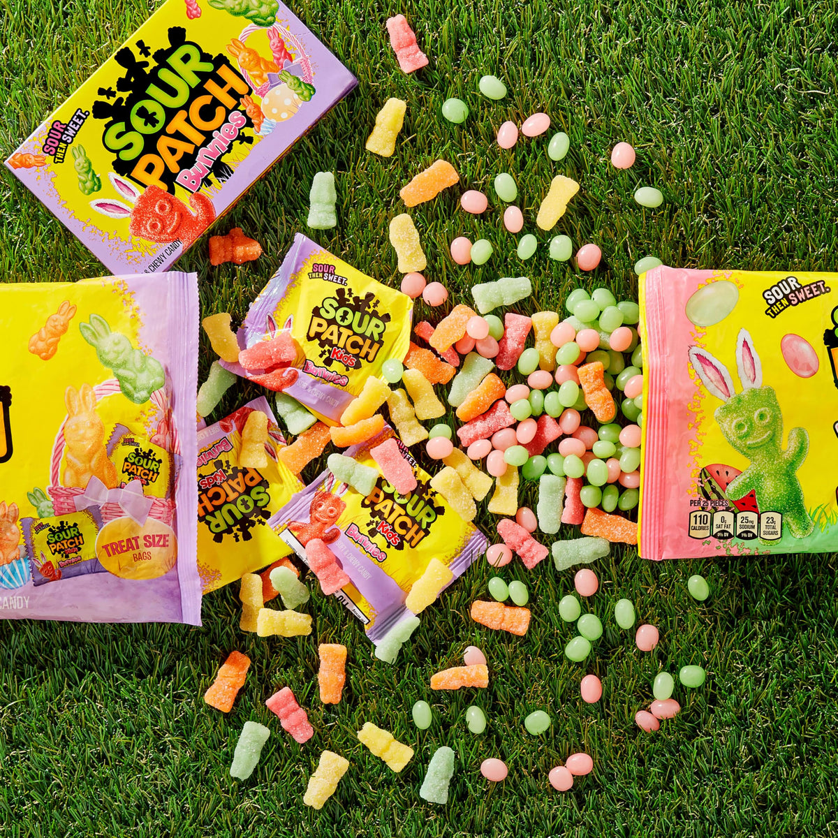 Bunnies Soft & Chewy Gummy Easter Candy by Sour Patch Kids – 3 Ounce (Pack of 12), Assorted, Pack of 12, Model 00070462433821