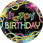 Creative Converting Glow Party Paper Plates, 24 ct