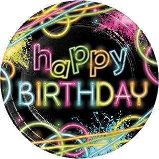 Creative Converting Glow Party Paper Plates, 24 ct
