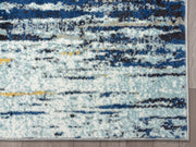 Rugs Blue & Yellow Painted Pattern Area Rug w/Bold Design Rugs Modern 4' x 6' Accent Rug by Abani – 2' x 3' (Rectangular), Polypropylene, Blue/Yellow, Model LAG110