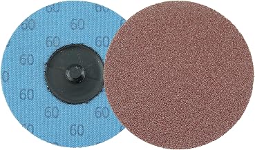 Weiler 60134 Tiger 3" Diameter, 60 Grit, Aluminum Oxide, Cloth Backing, Plastic Button Style Blending Disc